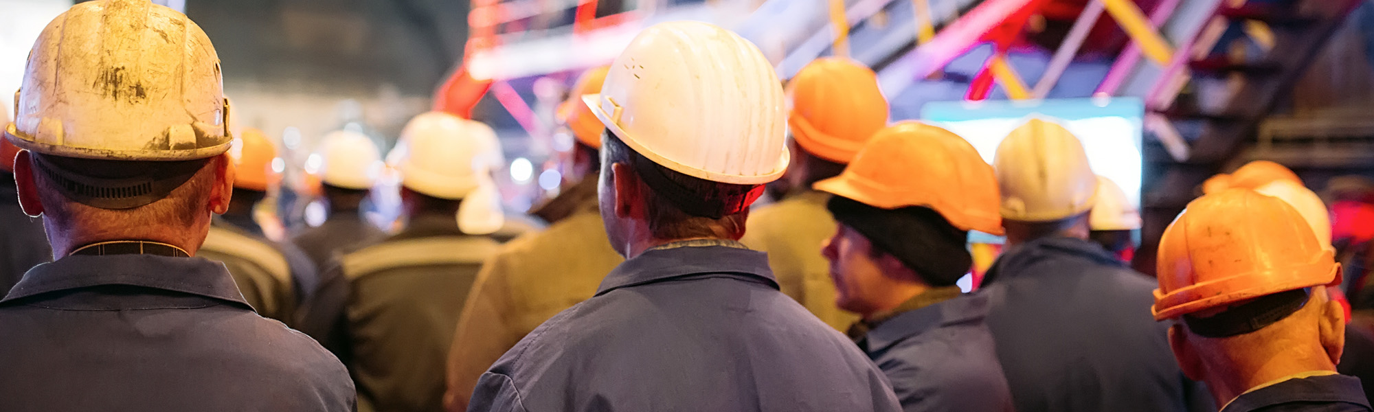 Strike of workers in heavy industry
