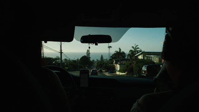people driving in a car