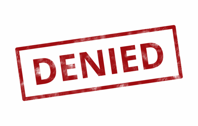 Denied stamp