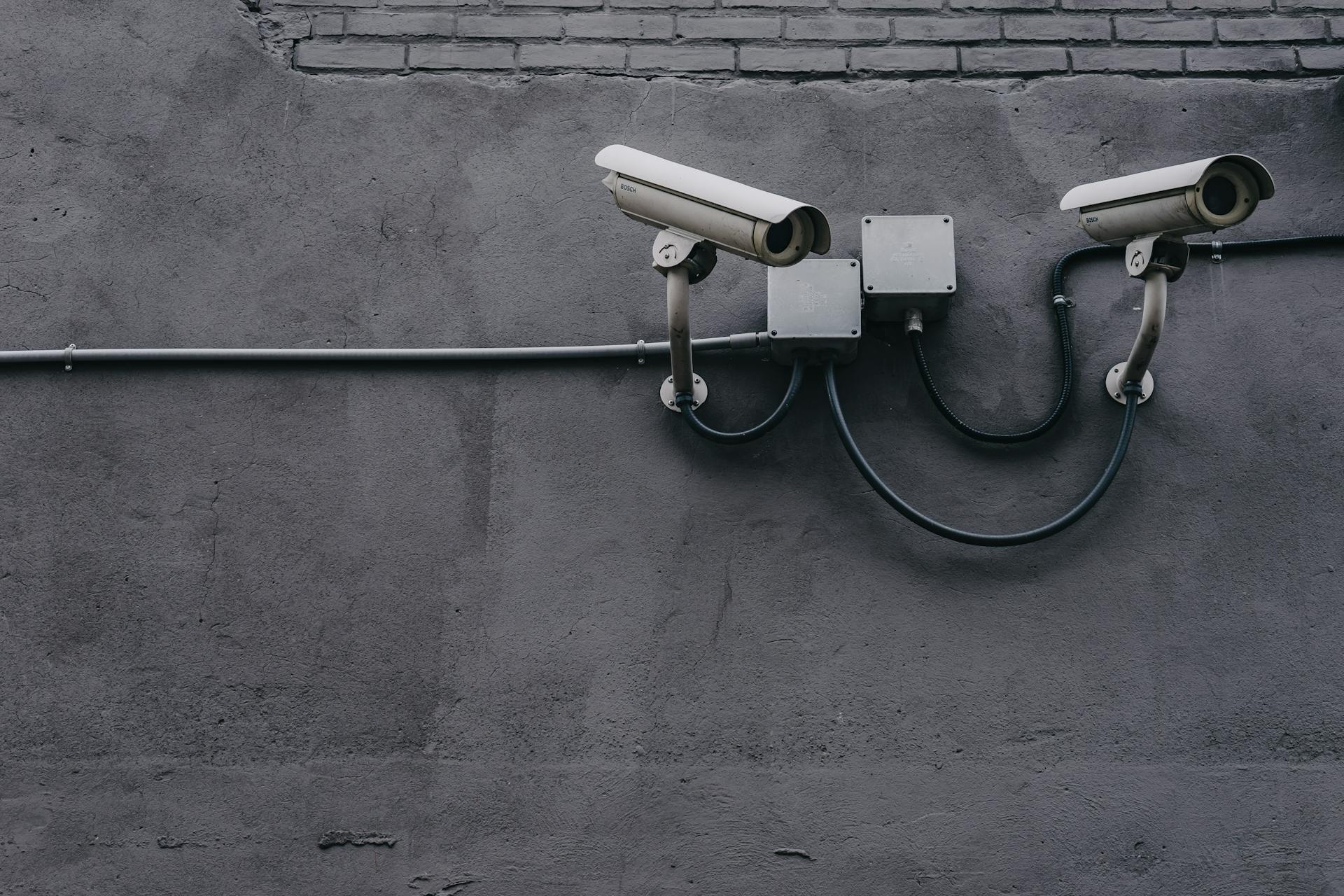 black and white security cameras