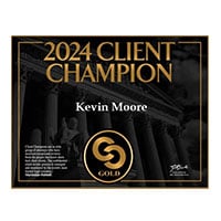 2024 Client Champion | Kevin A. Moore | Gold